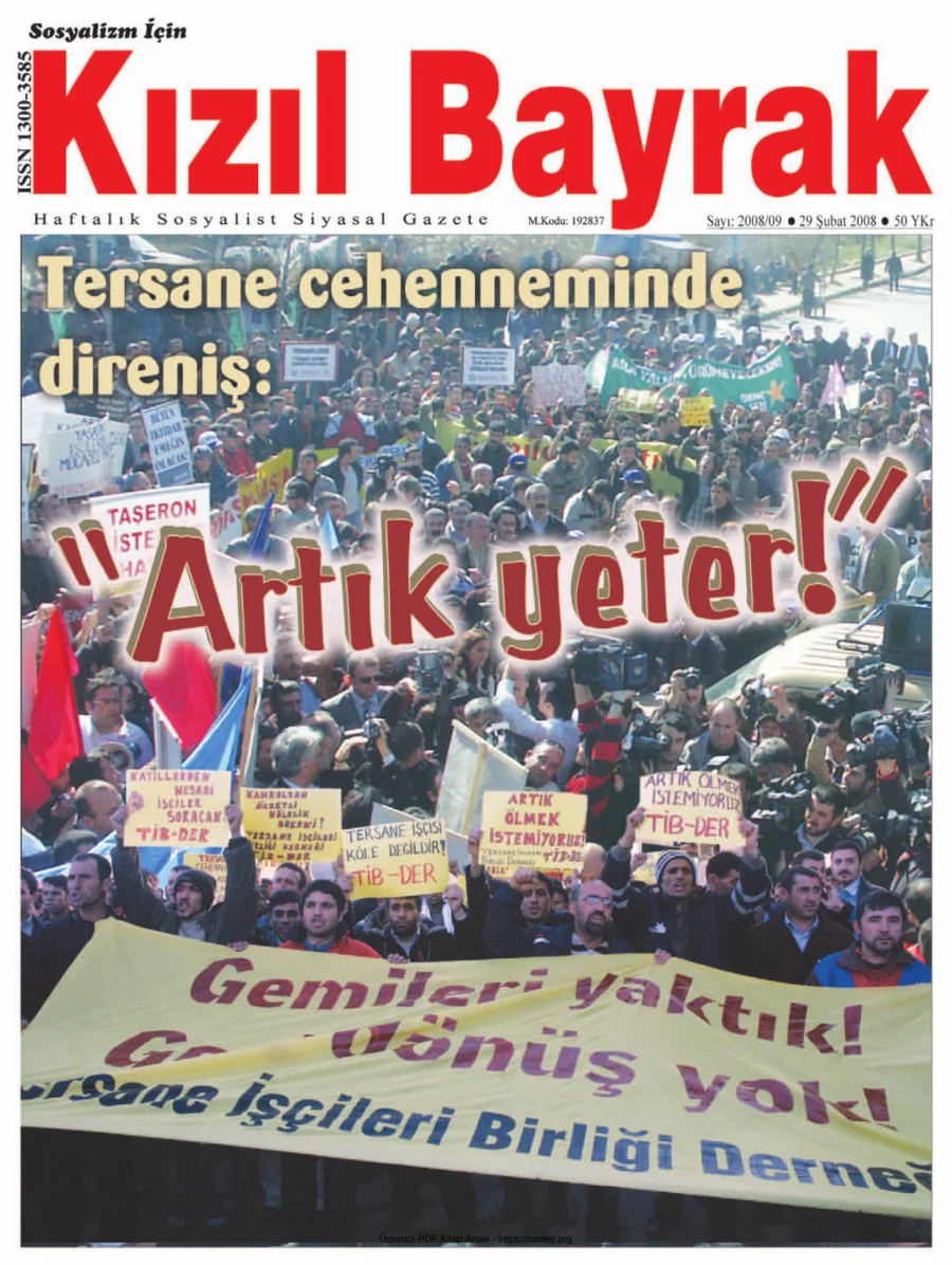 Kızılbayrak Yıl 2008 Sayı 09 29 Şubat kapak görseli