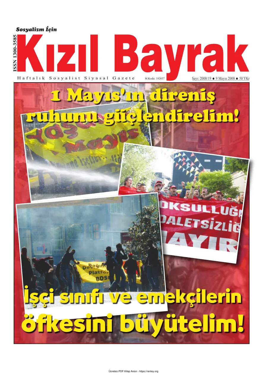 Kızılbayrak Yıl 2008 Sayı 19 09 Mayıs kapak görseli