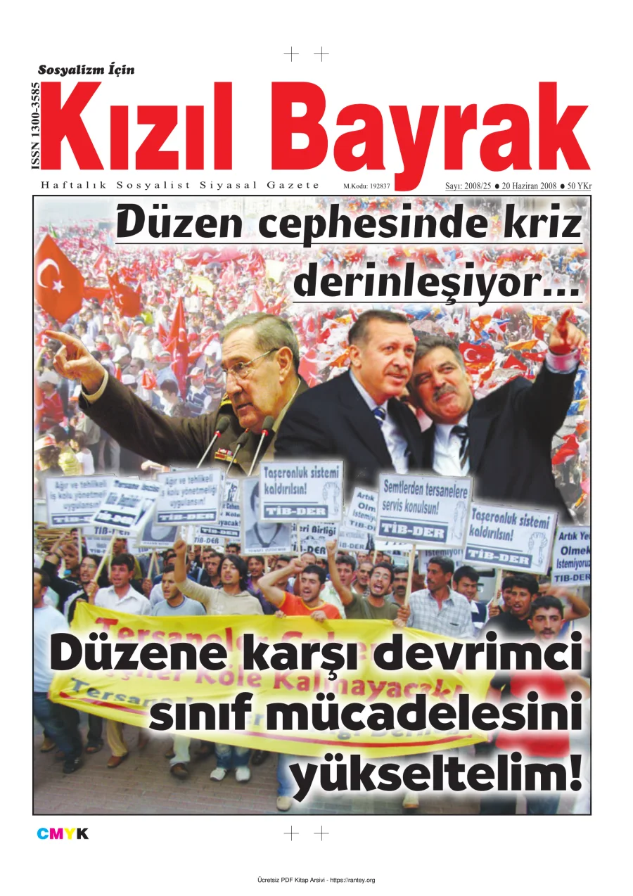 Kızılbayrak Yıl 2008 Sayı 25 20 Haziran kapak görseli