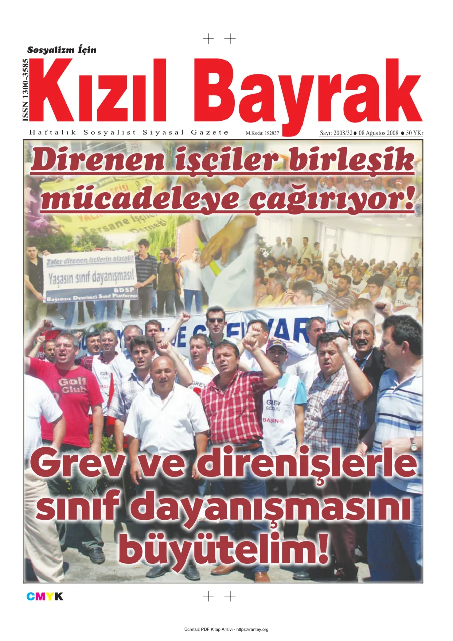 Kızılbayrak Yıl 2008 Sayı 32 08 Ağustos kapak görseli