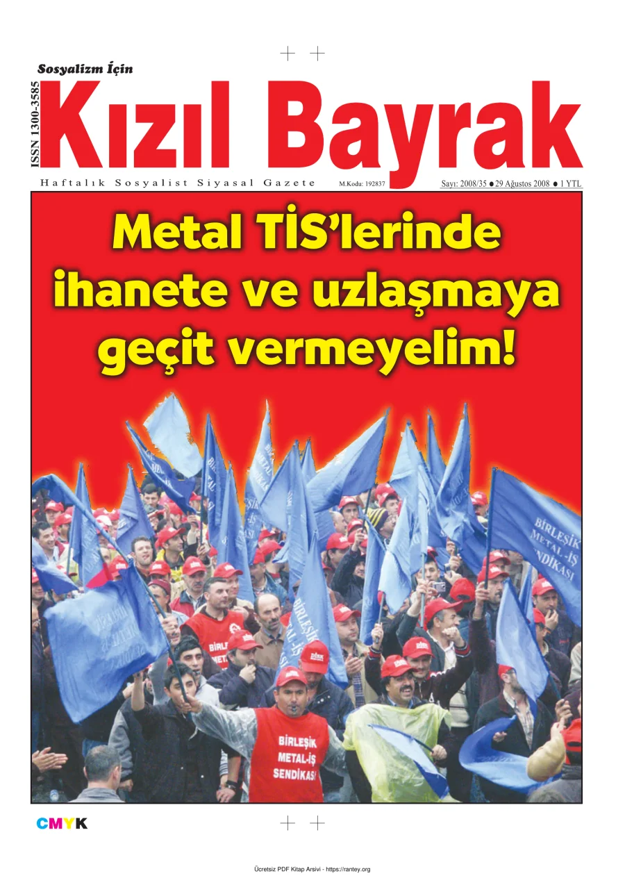 Kızılbayrak Yıl 2008 Sayı 35 29 Ağustos kapak görseli