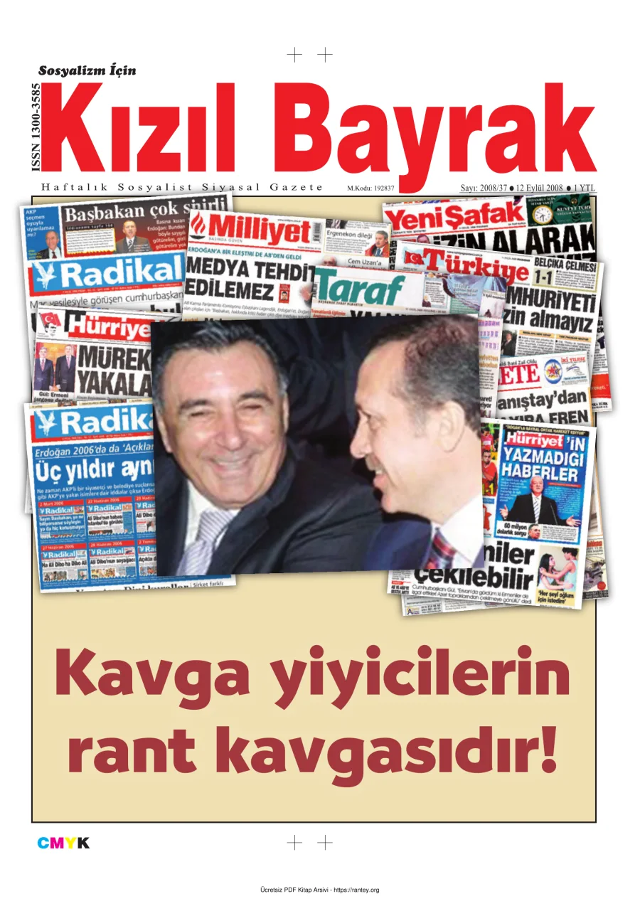 Kızılbayrak Yıl 2008 Sayı 37 12 Eylül kapak görseli