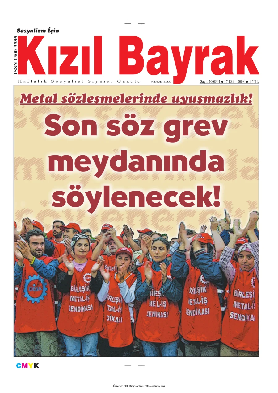 Kızılbayrak Yıl 2008 Sayı 41 17 Ekim kapak görseli