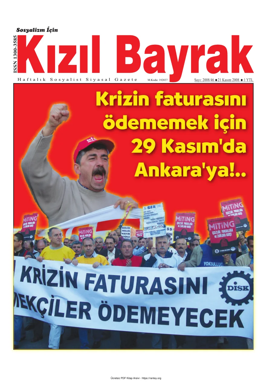Kızılbayrak Yıl 2008 Sayı 46 21 Kasım kapak görseli