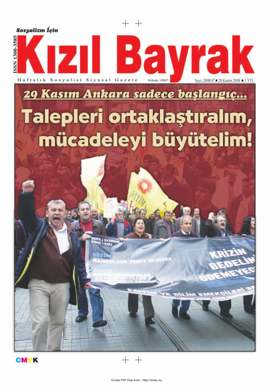 Kızılbayrak Yıl 2008 Sayı 47 28 Kasım kapak görseli