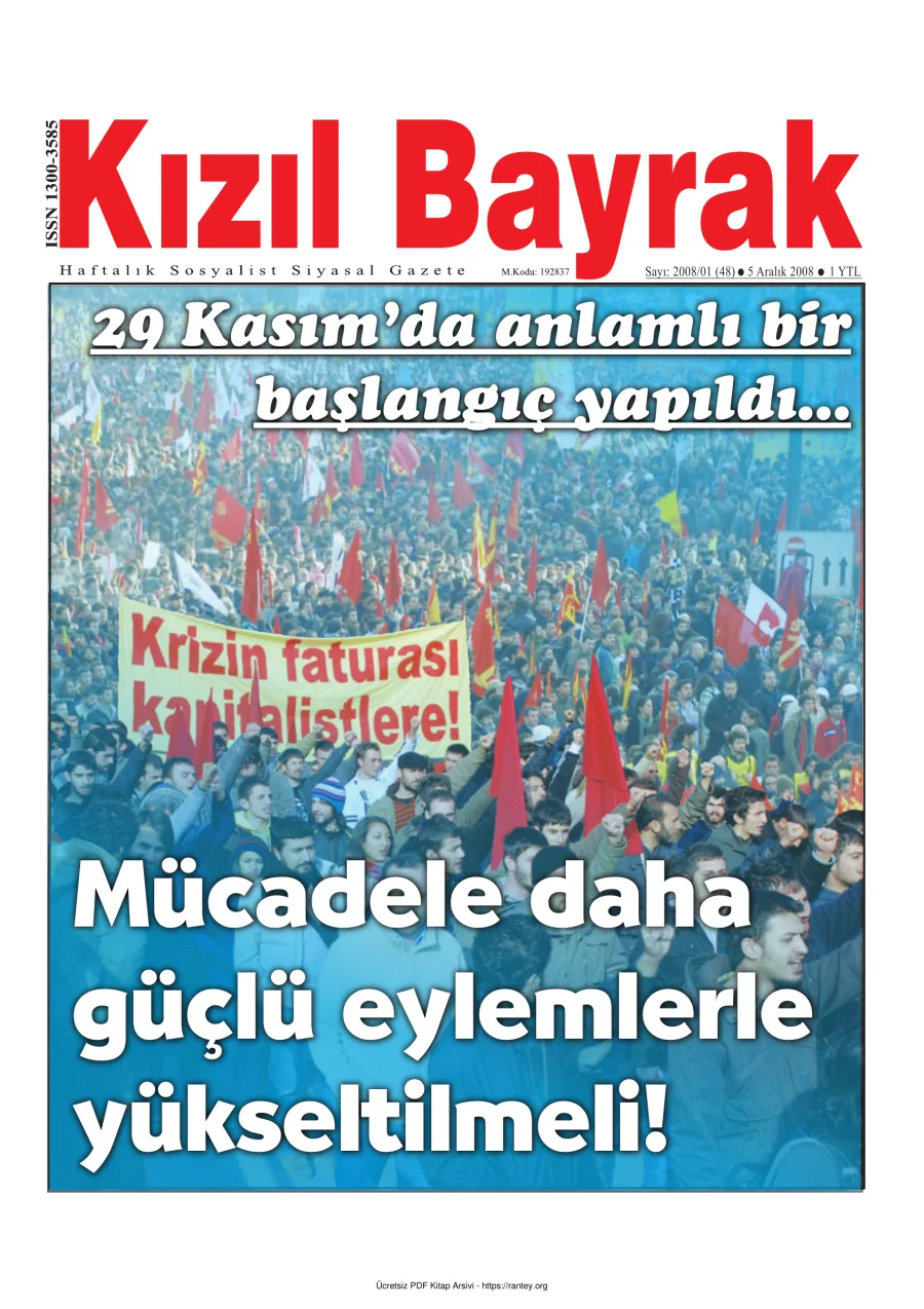 Kızılbayrak Yıl 2008 Sayı 48 05 Aralık kapak görseli