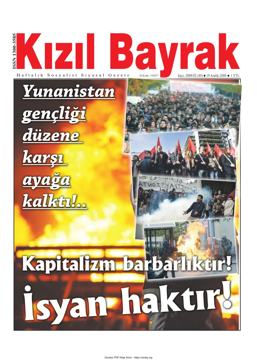 Kızılbayrak Yıl 2008 Sayı 49 19 Aralık kapak görseli