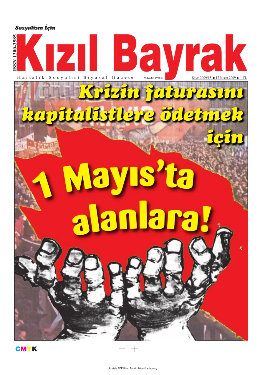 Kızılbayrak Yıl 2009 Sayı 15 17 Nisan kapak görseli