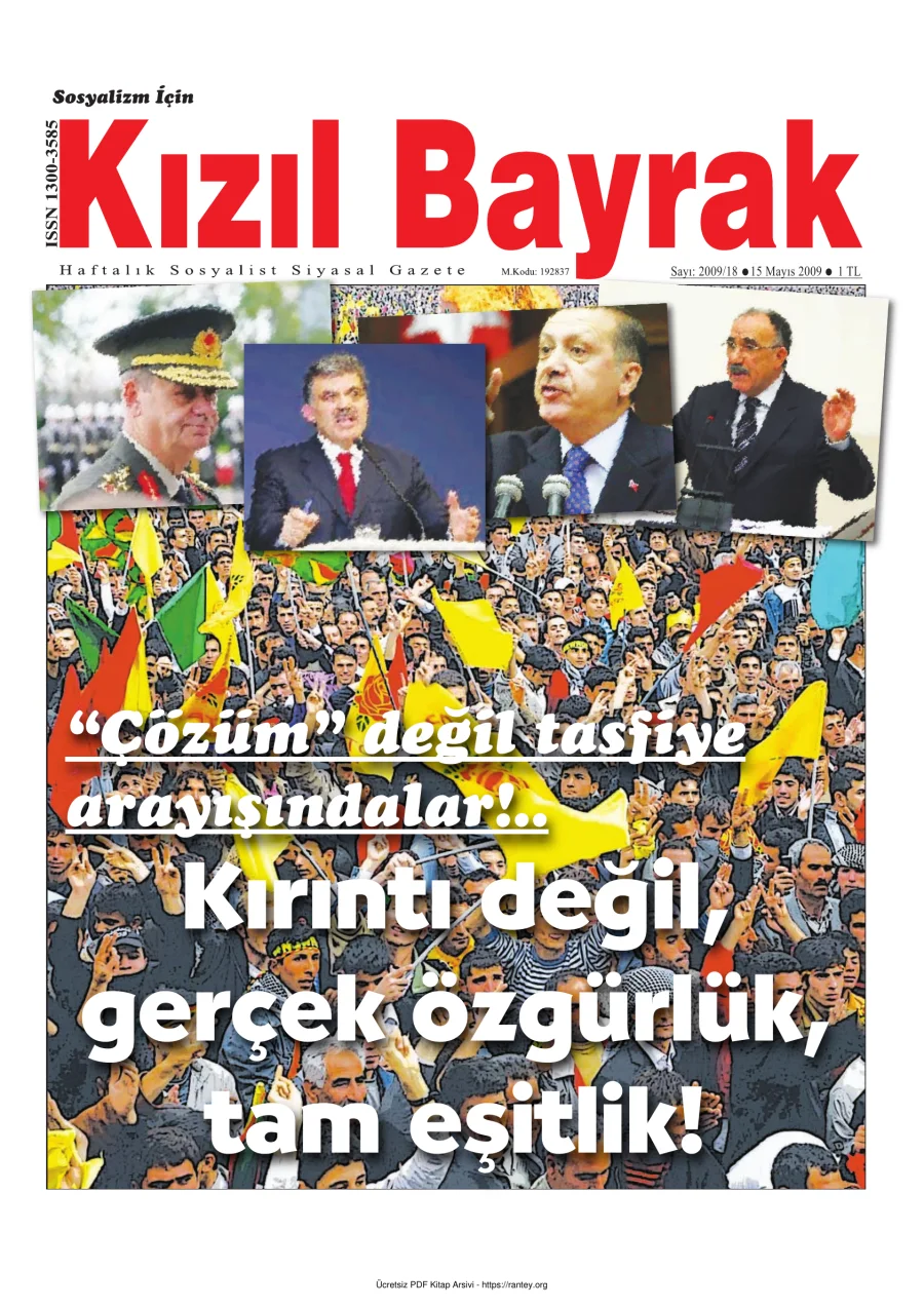 Kızılbayrak Yıl 2009 Sayı 18 15 Mayıs kapak görseli