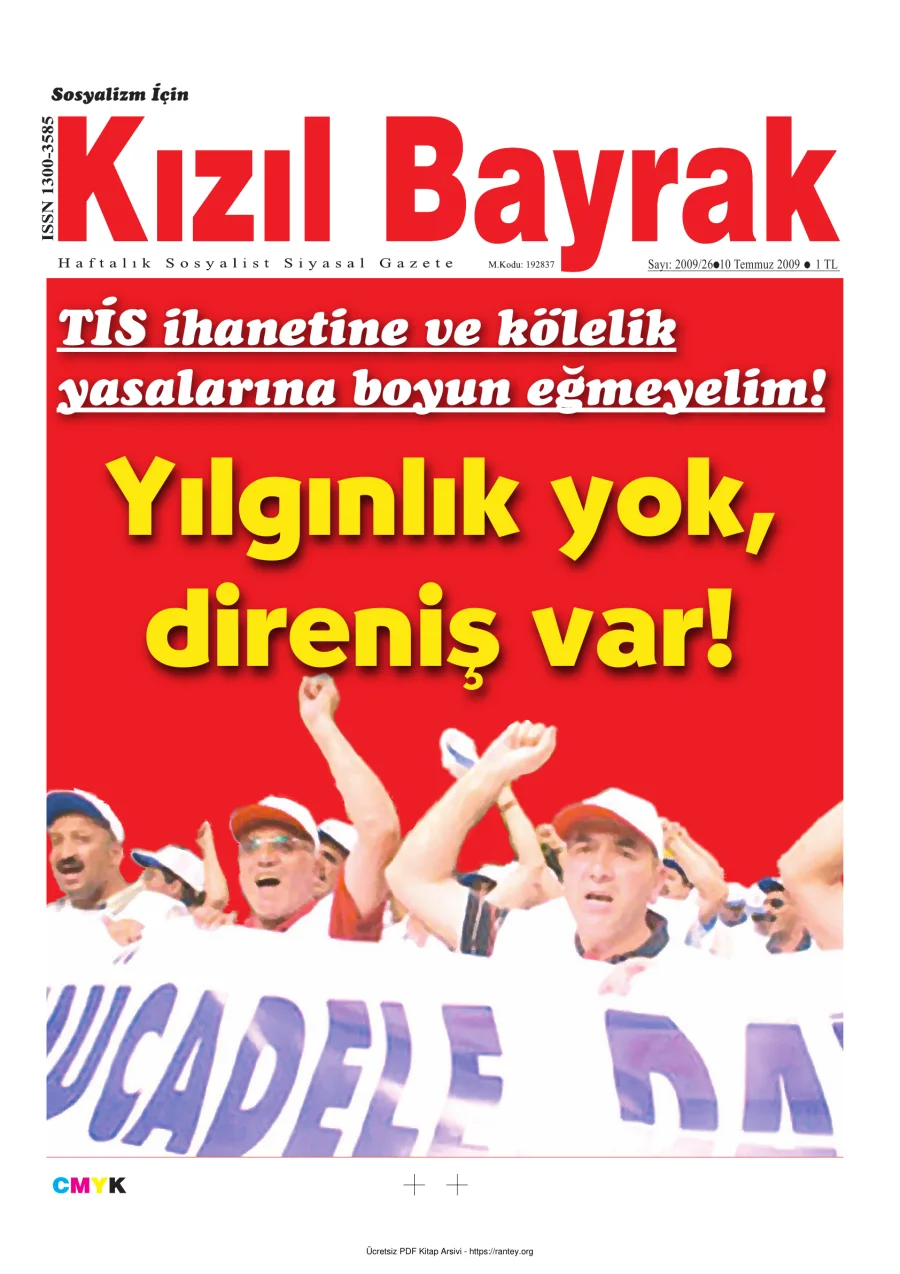 Kızılbayrak Yıl 2009 Sayı 26 10 Temmuz kapak görseli