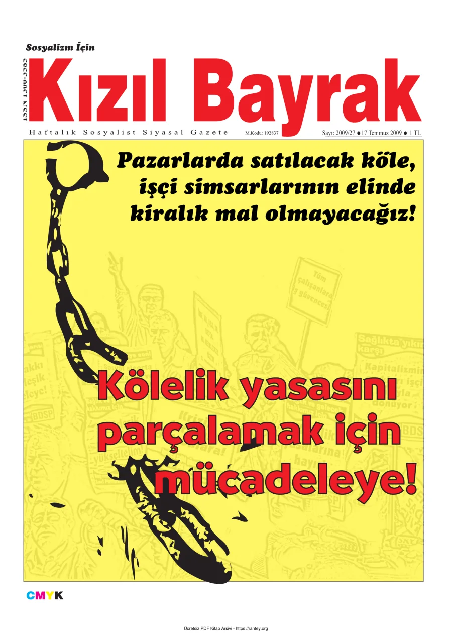 Kızılbayrak Yıl 2009 Sayı 27 17 Temmuz kapak görseli