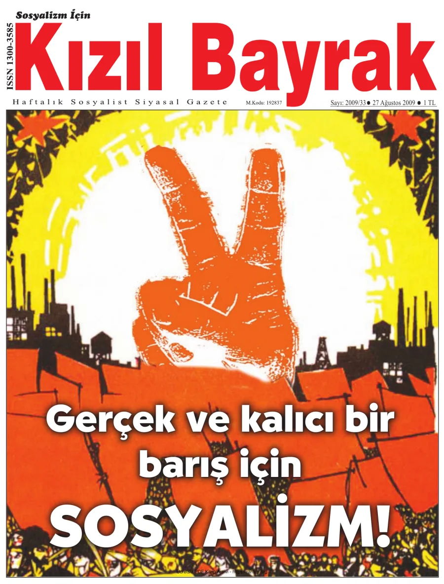 Kızılbayrak Yıl 2009 Sayı 33 27 Ağustos kapak görseli