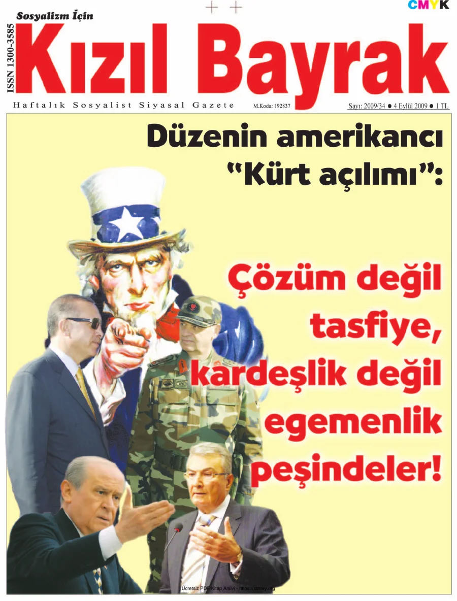 Kızılbayrak Yıl 2009 Sayı 34 04 Eylül kapak görseli