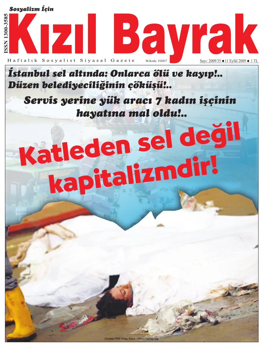Kızılbayrak Yıl 2009 Sayı 35 11 Eylül kapak görseli
