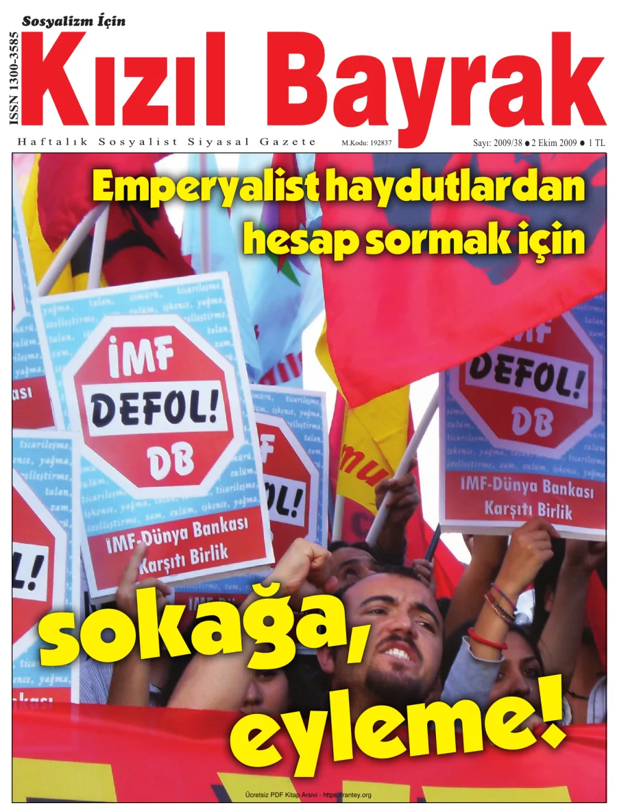 Kızılbayrak Yıl 2009 Sayı 38 02 Ekim kapak görseli