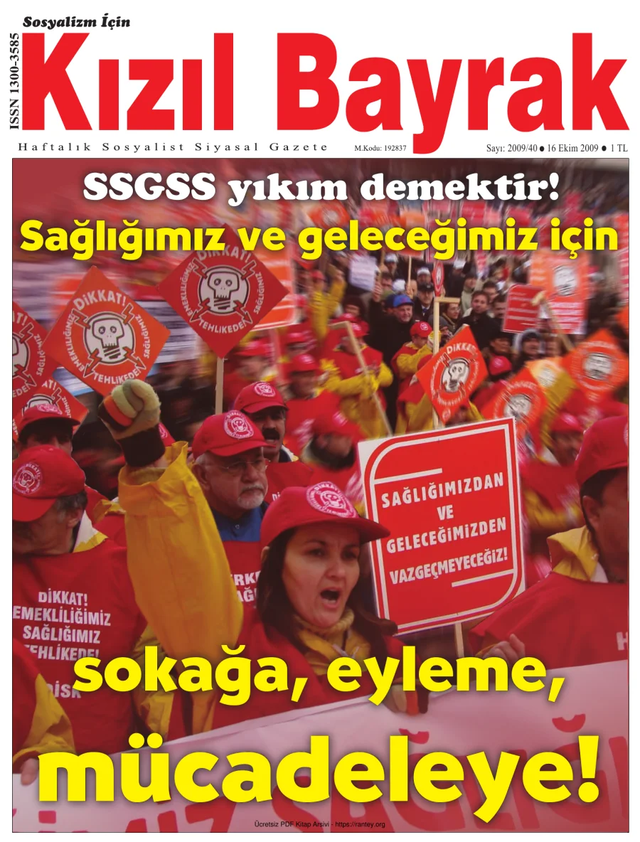 Kızılbayrak Yıl 2009 Sayı 40 16 Ekim kapak görseli