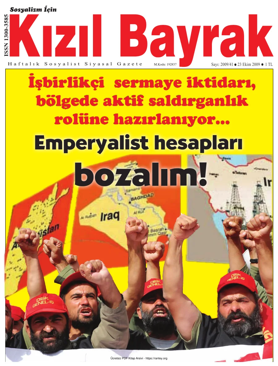 Kızılbayrak Yıl 2009 Sayı 41 23 Ekim kapak görseli