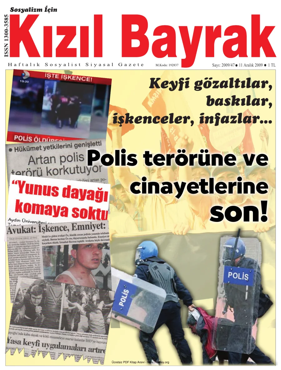 Kızılbayrak Yıl 2009 Sayı 47 11 Aralık kapak görseli