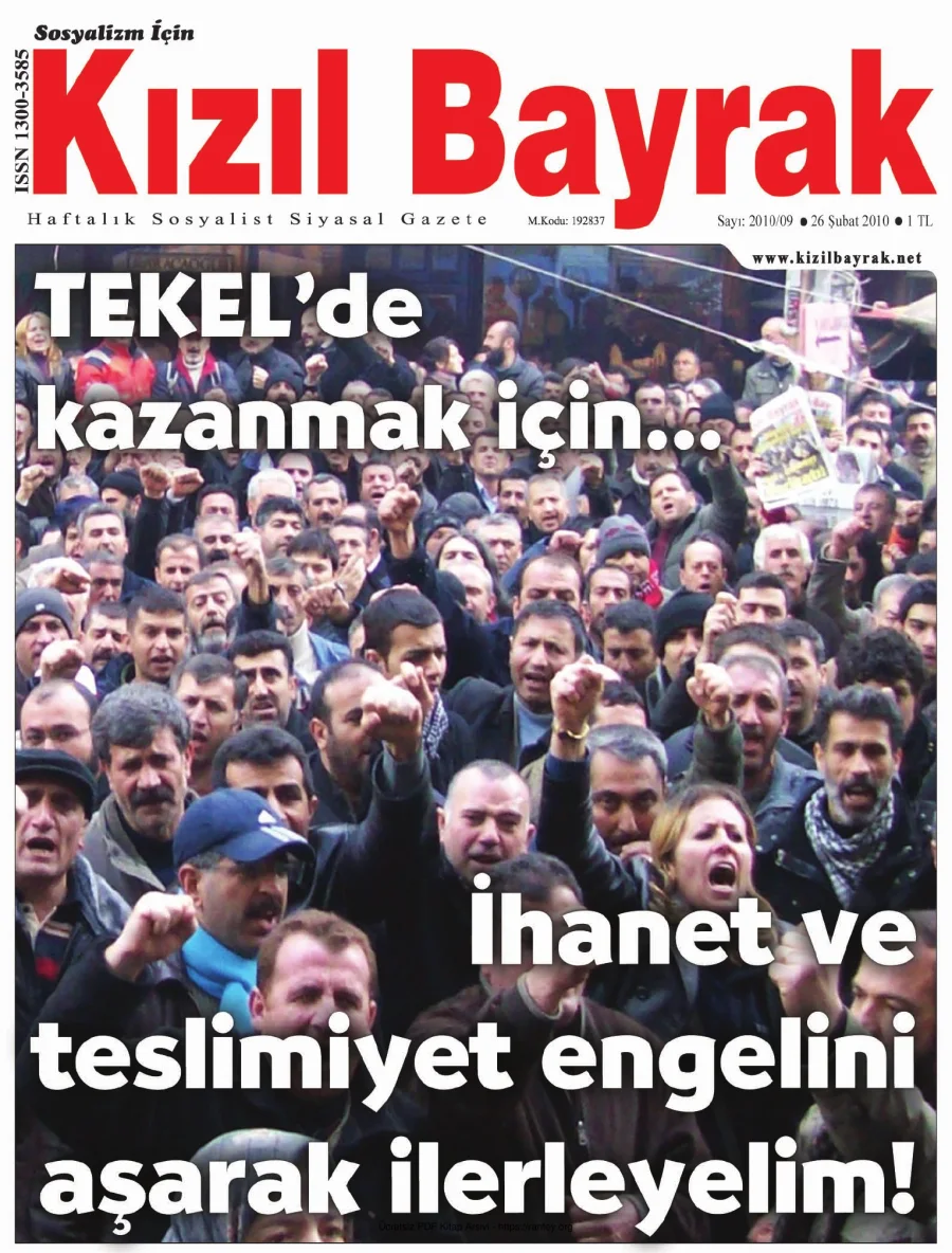 Kızılbayrak Yıl 2010 Sayı 09 26 Şubat kapak görseli