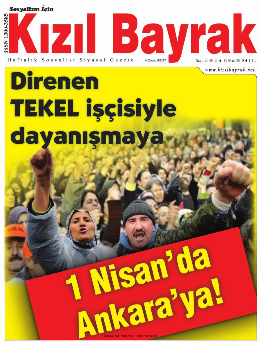 Kızılbayrak Yıl 2010 Sayı 12 19 Mart kapak görseli
