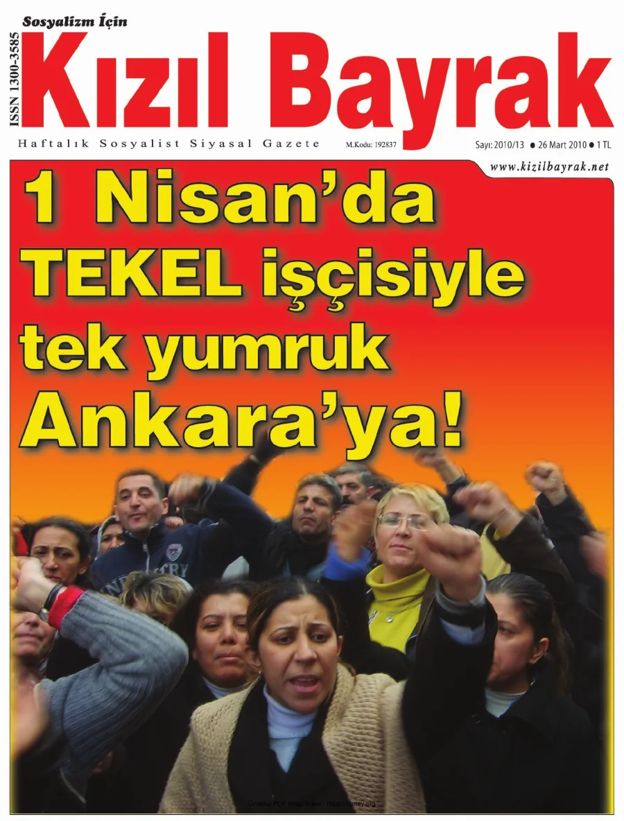 Kızılbayrak Yıl 2010 Sayı 13 26 Mart kapak görseli