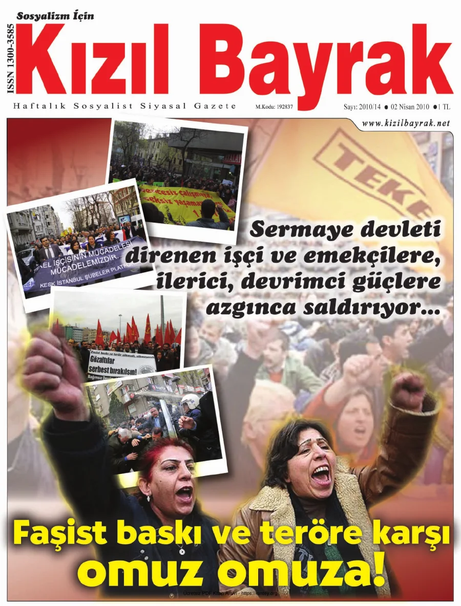Kızılbayrak Yıl 2010 Sayı 14 02 Nisan kapak görseli