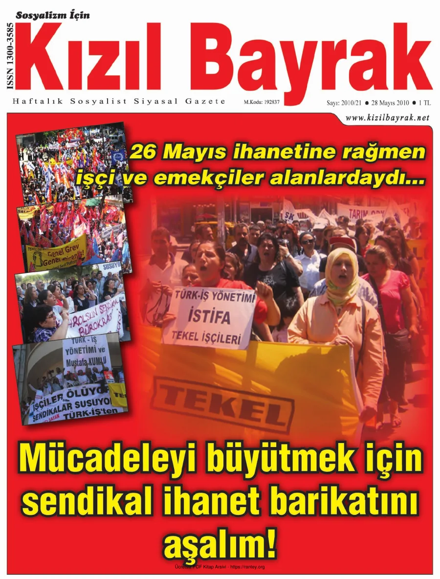Kızılbayrak Yıl 2010 Sayı 21 28 Mayıs kapak görseli