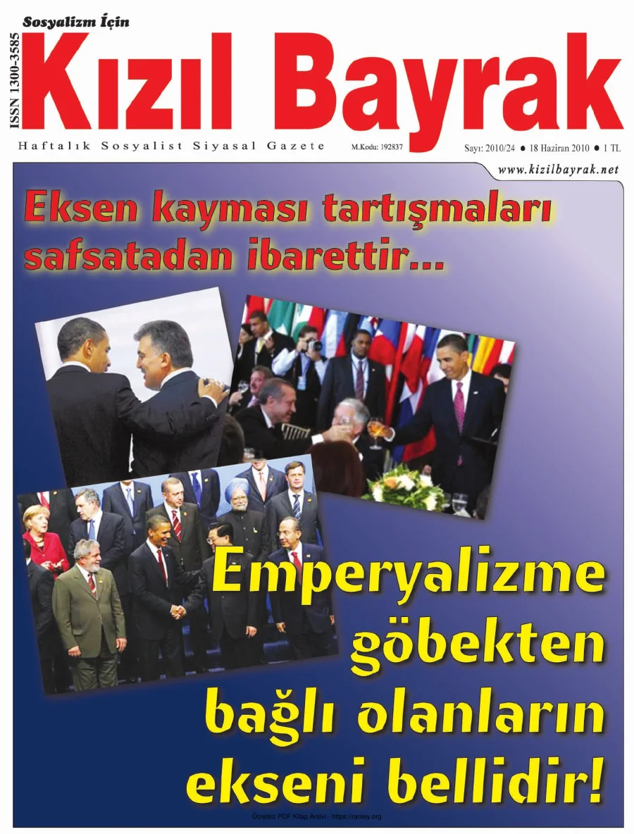 Kızılbayrak Yıl 2010 Sayı 24 18 Haziran kapak görseli