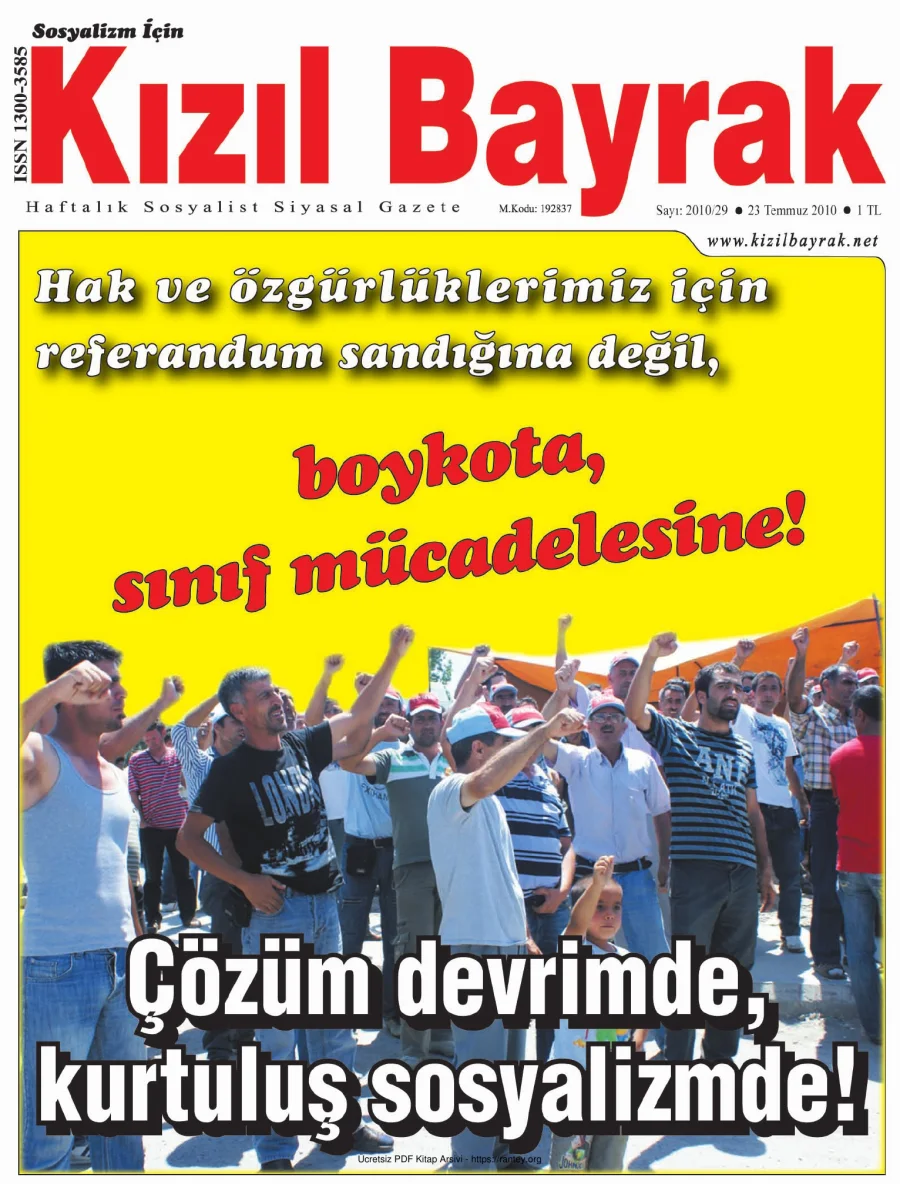 Kızılbayrak Yıl 2010 Sayı 29 23 Temmuz kapak görseli