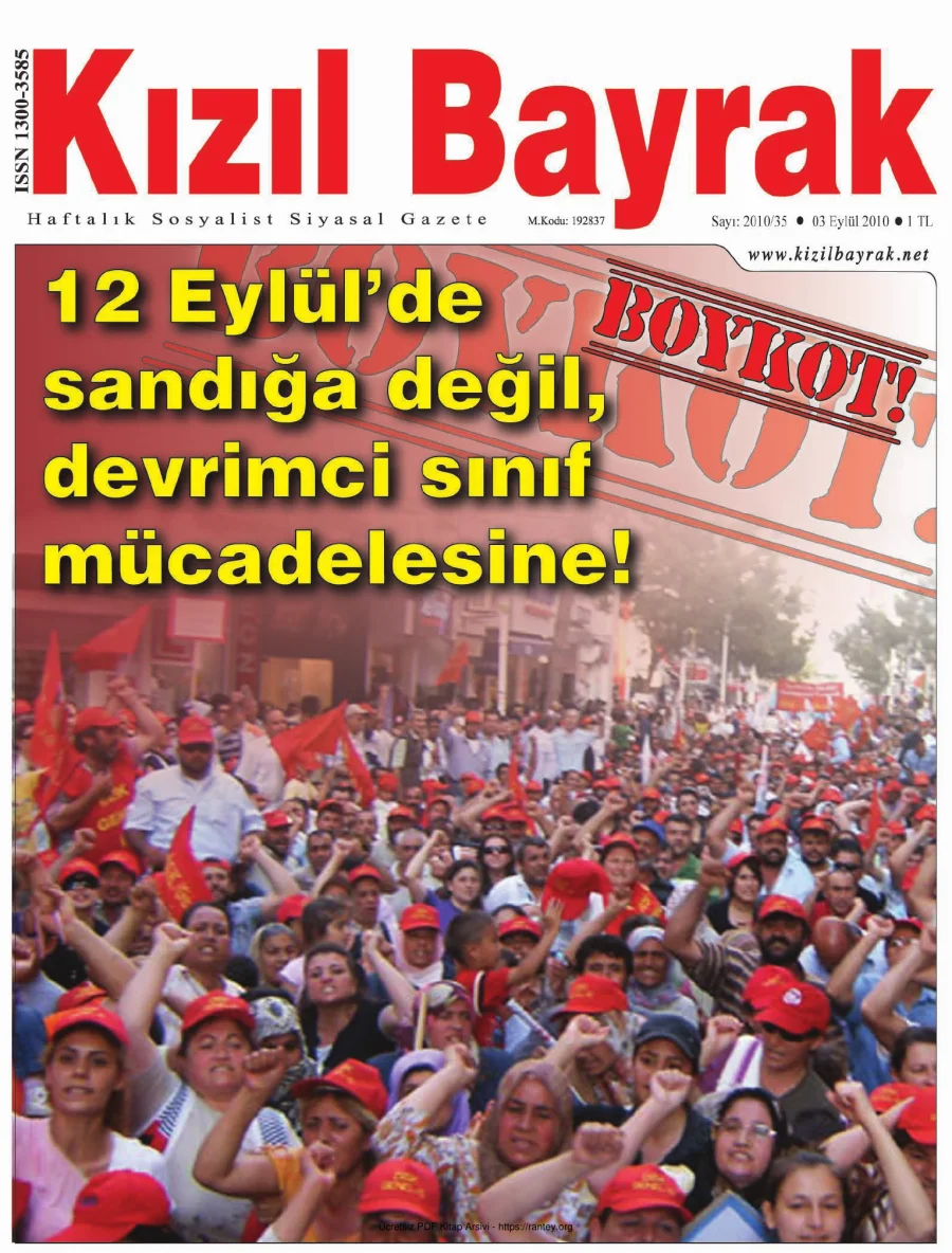 Kızılbayrak Yıl 2010 Sayı 35 03 Eylül kapak görseli