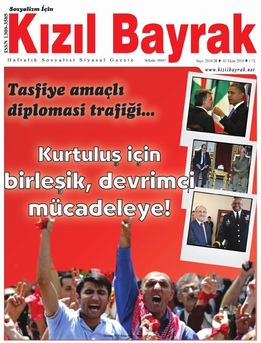 Kızılbayrak Yıl 2010 Sayı 38 01 Ekim kapak görseli