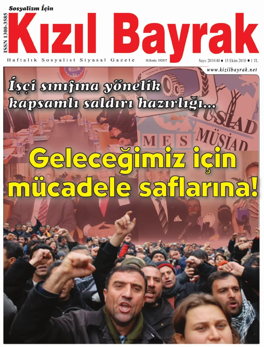 Kızılbayrak Yıl 2010 Sayı 40 15 Ekim kapak görseli