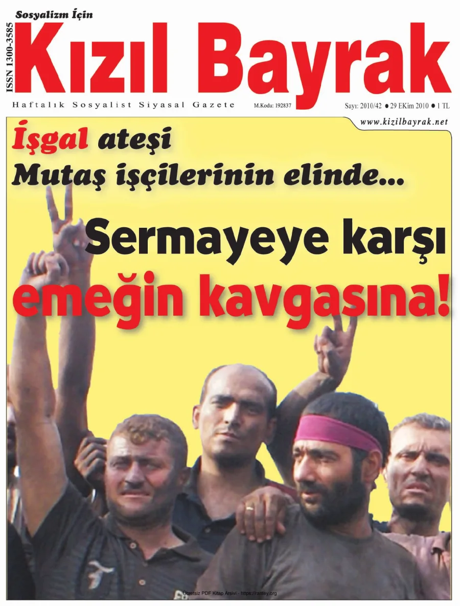 Kızılbayrak Yıl 2010 Sayı 42 29 Ekim kapak görseli
