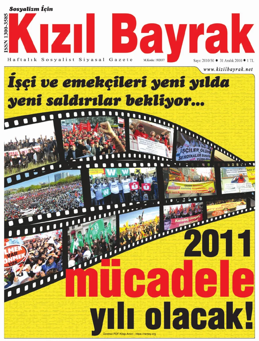 Kızılbayrak Yıl 2010 Sayı 50 31 Aralık kapak görseli