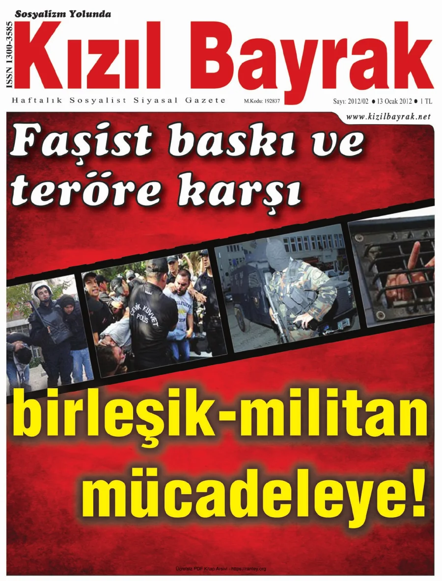 Kızılbayrak Yıl 2012 Sayı 02 13 Ocak kapak görseli