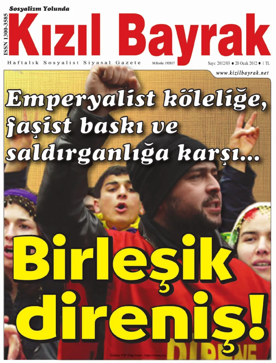 Kızılbayrak Yıl 2012 Sayı 03 20 Ocak kapak görseli