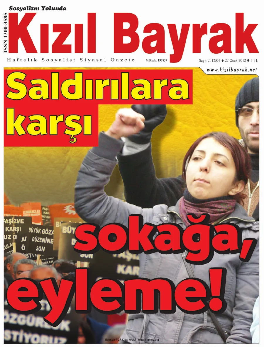 Kızılbayrak Yıl 2012 Sayı 04 27 Ocak kapak görseli