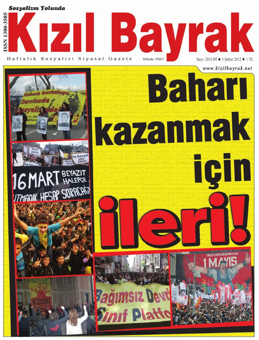 Kızılbayrak Yıl 2012 Sayı 05 03 Şubat kapak görseli
