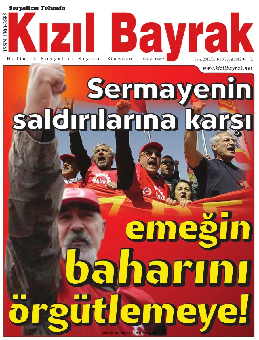 Kızılbayrak Yıl 2012 Sayı 06 10 Şubat kapak görseli