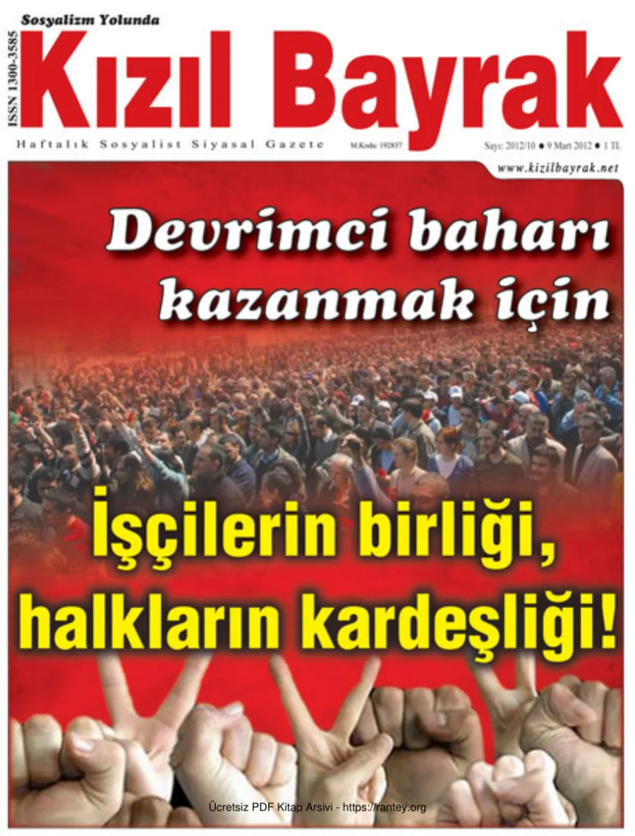 Kızılbayrak Yıl 2012 Sayı 10 09 Mart kapak görseli