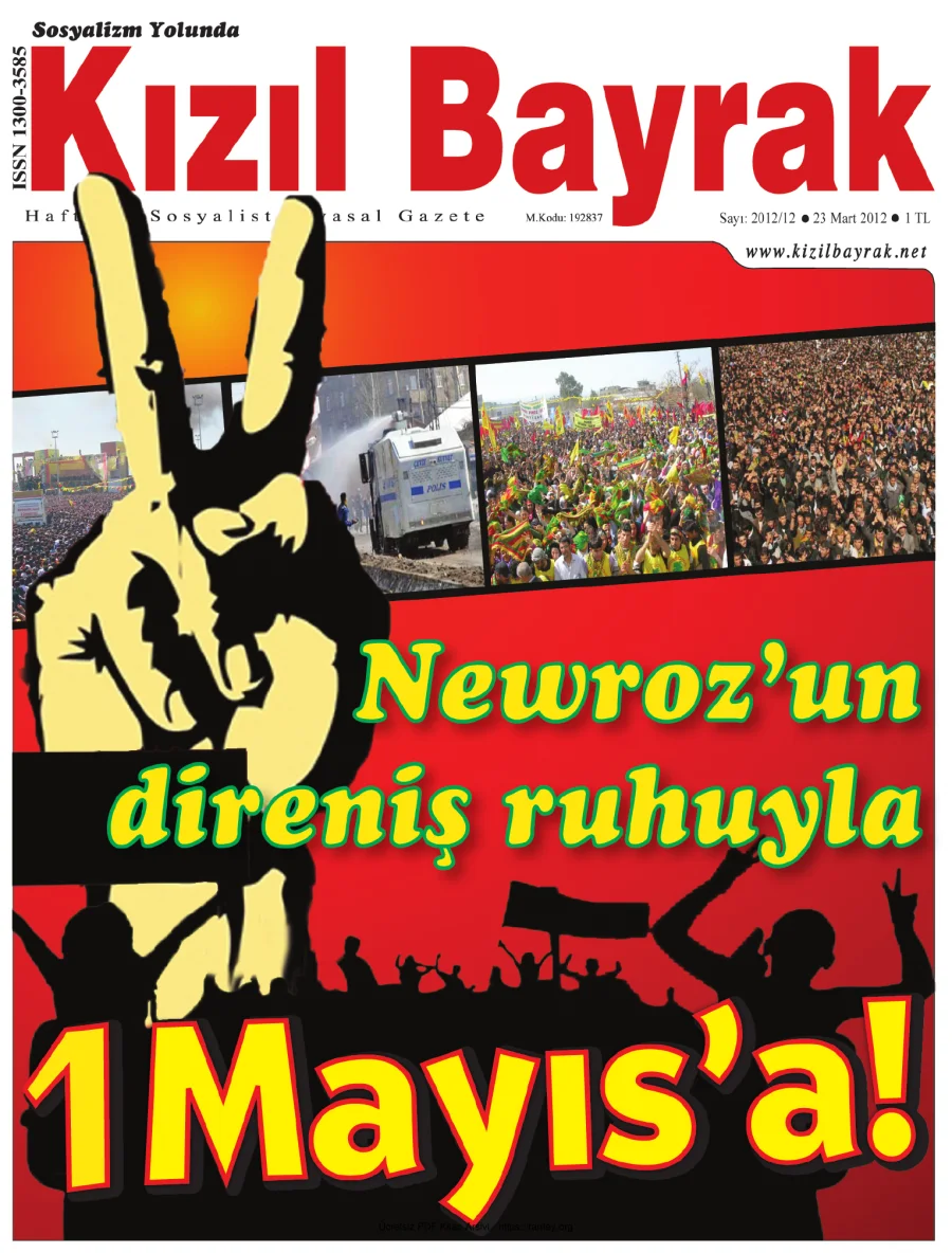 Kızılbayrak Yıl 2012 Sayı 12 23 Mart kapak görseli