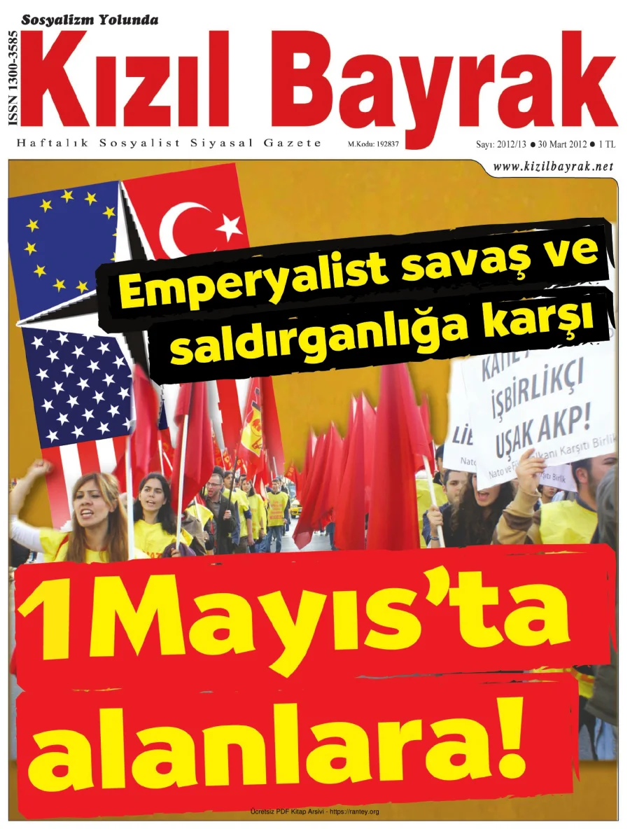 Kızılbayrak Yıl 2012 Sayı 13 30 Mart kapak görseli