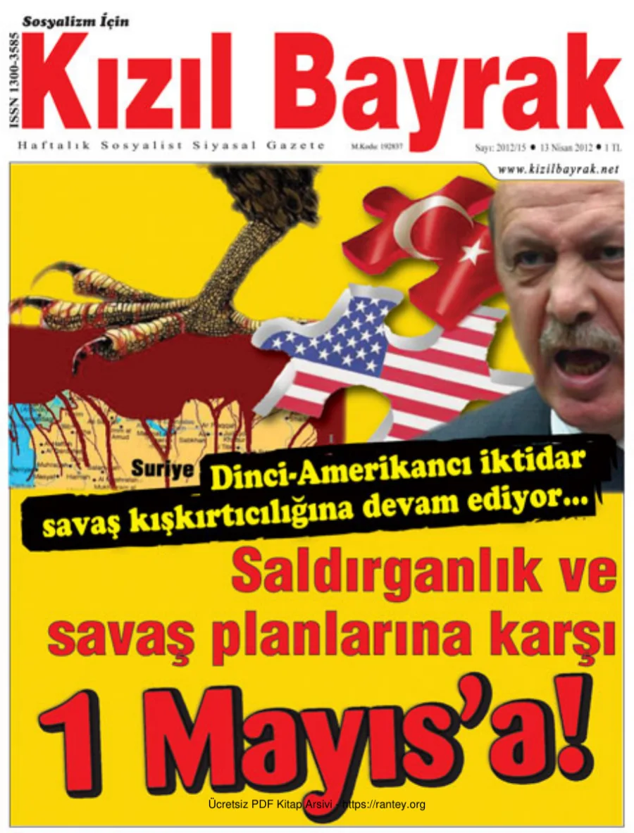 Kızılbayrak Yıl 2012 Sayı 15 13 Nisan kapak görseli