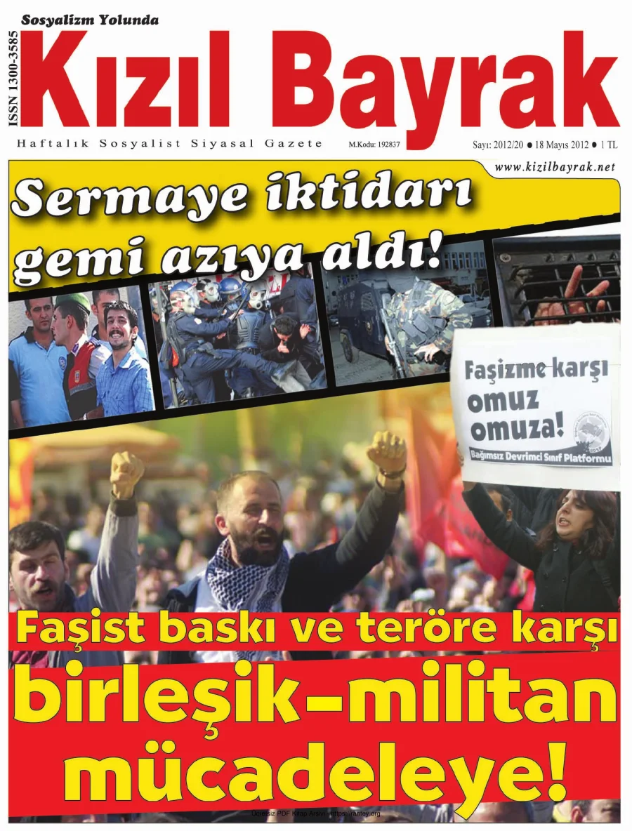 Kızılbayrak Yıl 2012 Sayı 20 18 Mayıs kapak görseli