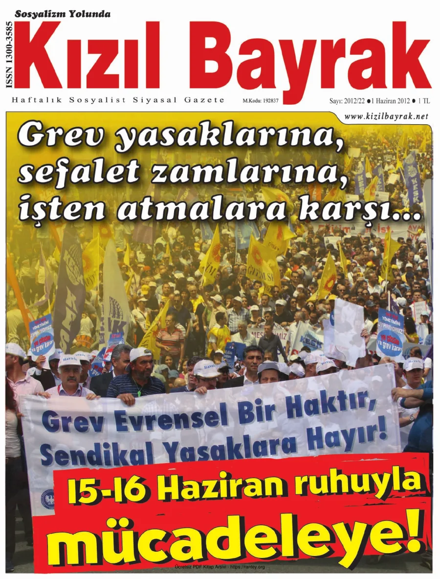 Kızılbayrak Yıl 2012 Sayı 22 01 Haziran kapak görseli