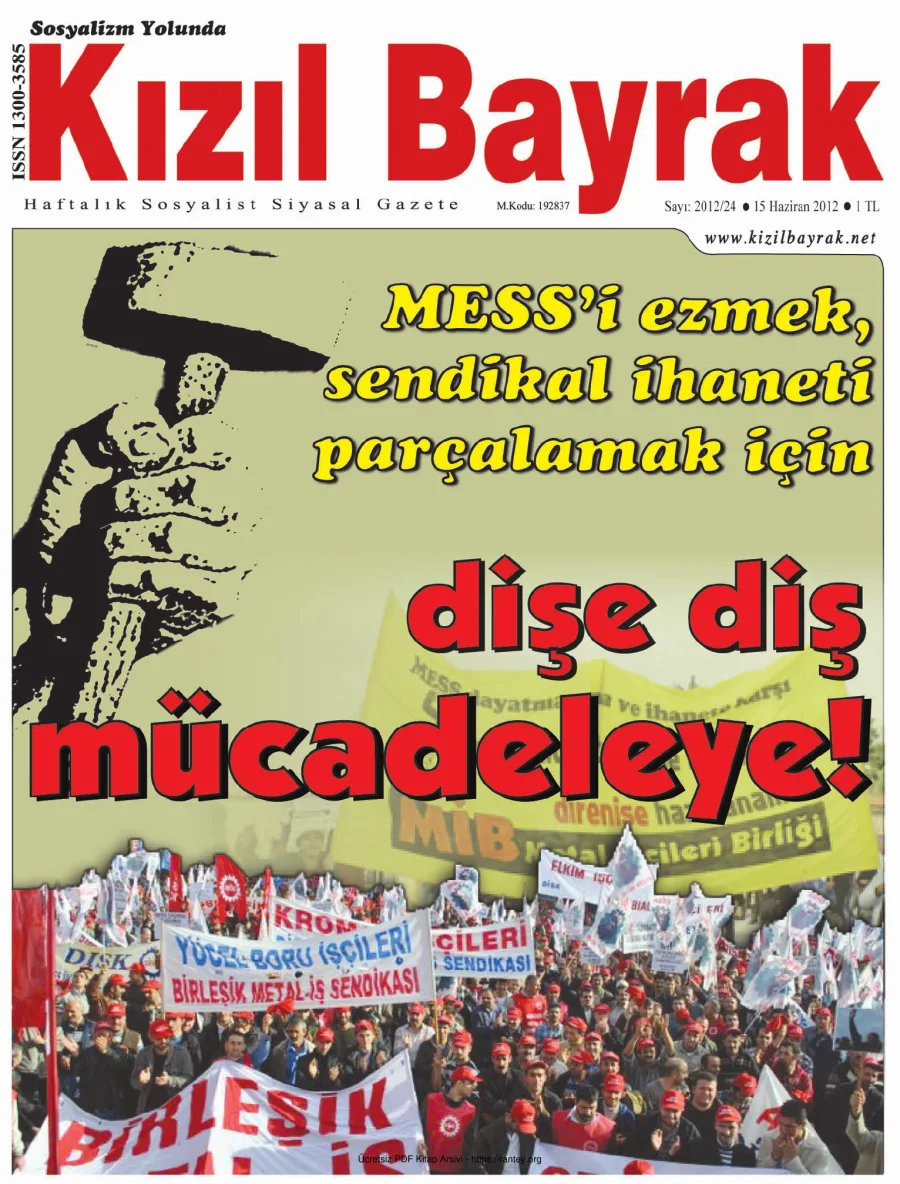 Kızılbayrak Yıl 2012 Sayı 24 15 Haziran kapak görseli