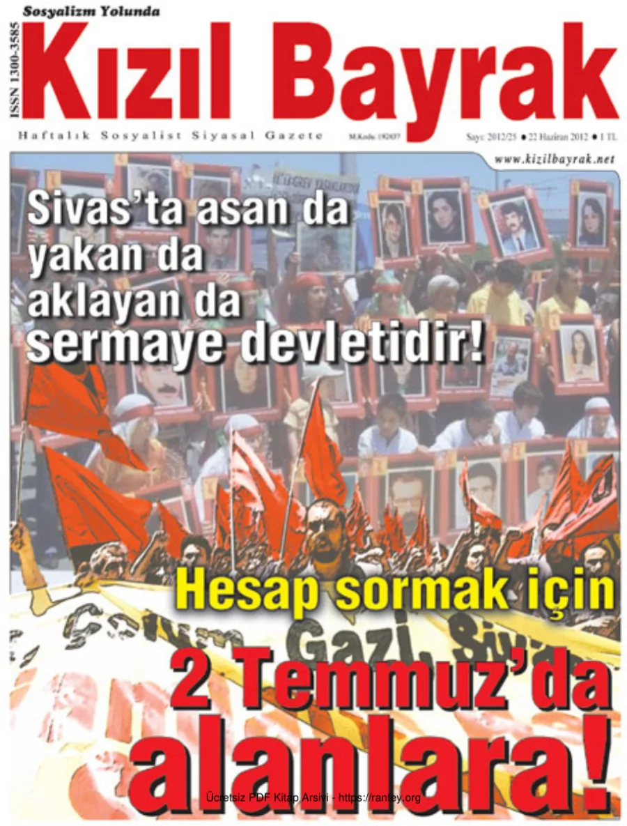 Kızılbayrak Yıl 2012 Sayı 25 22 Haziran kapak görseli