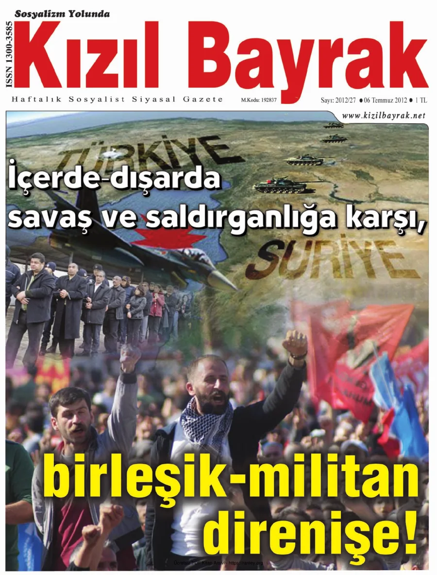 Kızılbayrak Yıl 2012 Sayı 27 06 Temmuz kapak görseli