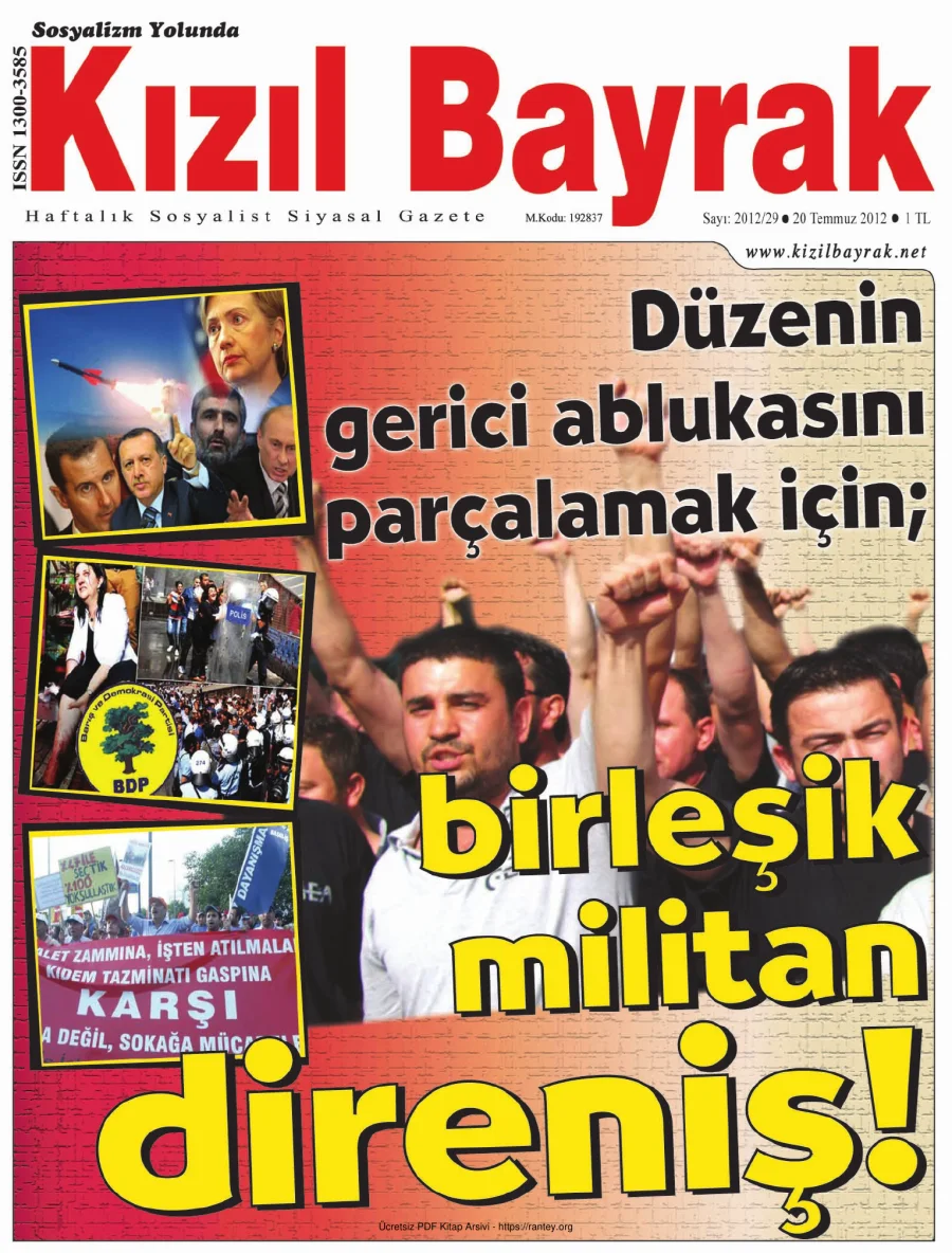 Kızılbayrak Yıl 2012 Sayı 29 20 Temmuz kapak görseli