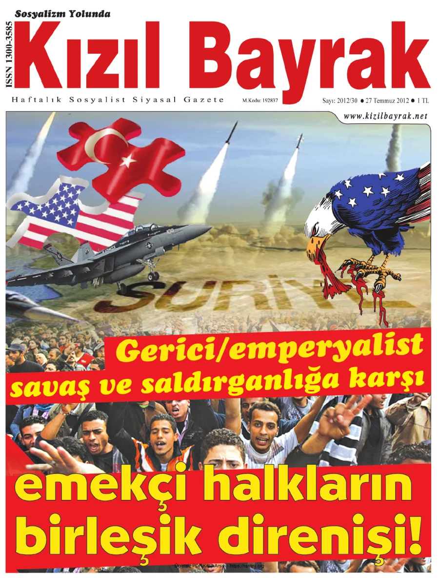 Kızılbayrak Yıl 2012 Sayı 30 27 Temmuz kapak görseli